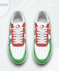 Ghostbusters Slimer Design Air Force 1 Shoes   Unique Monster Inspired Sneakers