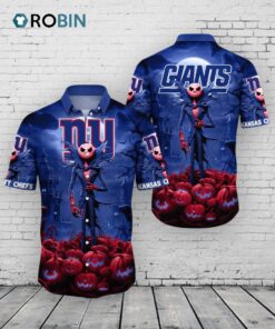 Giants Halloween Hawaiian Shirt –  NFL New York Jack Skellington