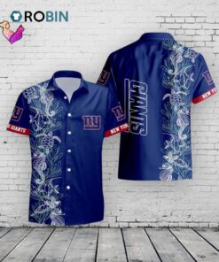Giants Hawaiian Shirt Turtle Seaweed Print –  NFL New York