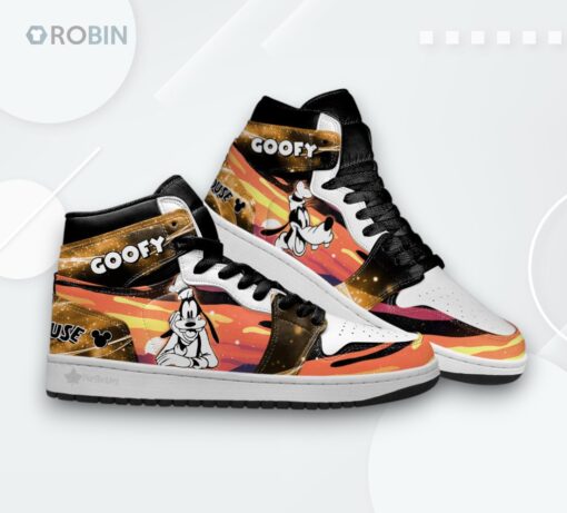 Goofy Silhouette Jordan 1 High – Custom Cartoon Sneakers
