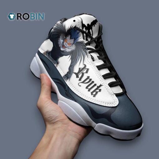 Graphic Printed Ryuk Jordan 13 Sneakers – Unique Design & Style for Sneakerheads