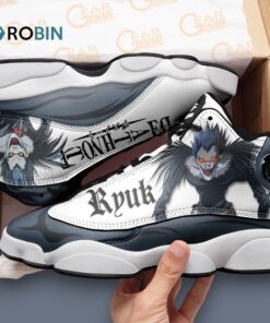 Graphic Printed Ryuk Jordan 13 Sneakers – Unique Design & Style for Sneakerheads