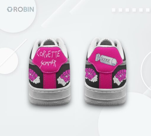 Green Day Corvette Summer Dookie Air Force 1 Shoes   Fan Art Design