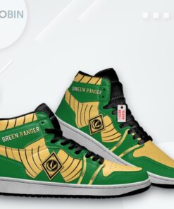 Green Ranger Jordan 1 High – Custom Power Rangers Sneakers Green Ranger Jordan 1 High – Custom Power Rangers Sneakers