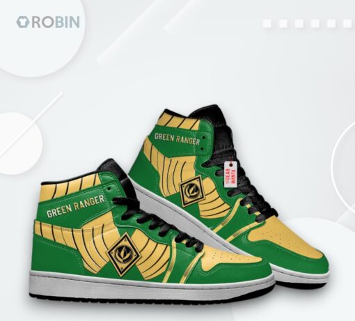 Green Ranger Jordan 1 High – Custom Power Rangers Sneakers