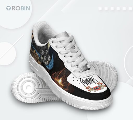 Greta Van Fleet Air Force 1 Shoes   Light My Love Graphic Design Footwear