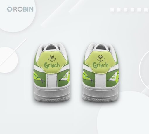 Grinch Air Force 1 Shoes   Fun ‘Don’t Be A Grinch’ Design for Holiday Fans