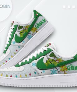 Grinch Christmas Air Force 1 Shoes Festive Holiday Design Grinch Christmas Air Force 1 Shoes Festive Holiday Design