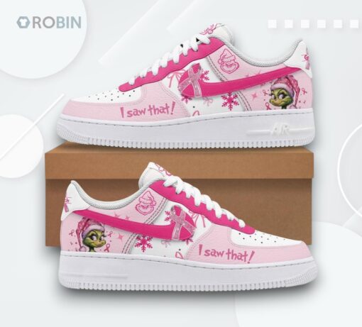 Grinch Christmas Air Force 1 Shoes   Fun Holiday Design