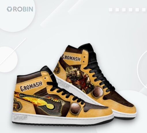 Gromash Hellscream Jordan 1 High – Warcraft Sneakers