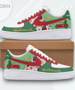 Hallmark Christmas Air Force 1 Shoes   Festive Celebration Design