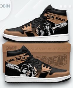 Han Solo Jordan 1 High – Star Wars Custom Sneakers Han Solo Jordan 1 High – Star Wars Custom Sneakers