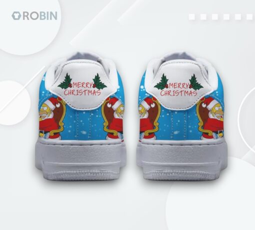 Happy Holidays Simpsons Donuts Air Force 1 Shoes   Festive 2025 Design