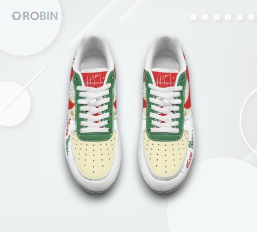Harry Styles Christmas Air Force 1 Shoes   Festive Design