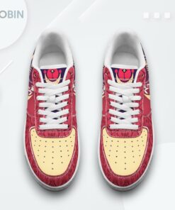 Hazbin Hotel I Am Going to Freak You Black & Red Air Force 1 Sneakers