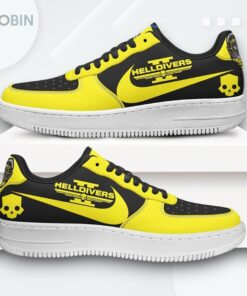 Helldivers Black & Yellow Graphic Air Force 1 Sneakers