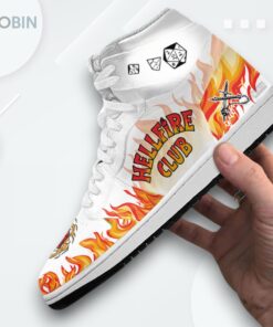 Hellfire Club Jordan 1 – Stranger Things Custom Sneakers Hellfire Club Jordan 1 – Stranger Things Custom Sneakers
