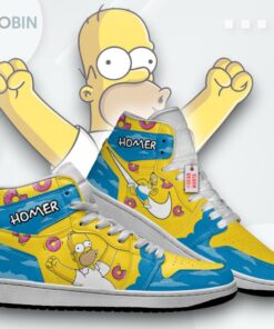 Homer Simpson Donut Jordan 1 High – Custom Sneakers