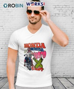 Honda Moto Racing Graphic With Rider Shirt
