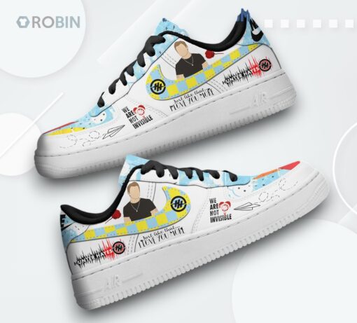 Hunter Hayes Air Force 1 Shoes   ‘We Are Not Invisible’ Printed Design