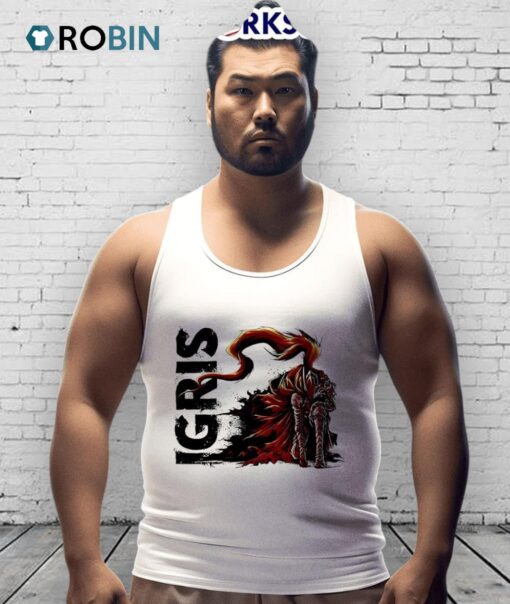 Igris The Bloodred Shirt Hoodie Sweatshirt Solo Leveling Anime Graphic Shirt