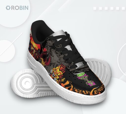 Insane Clown Posse Printed Air Force 1 Shoes   Chop Chop Slide Design