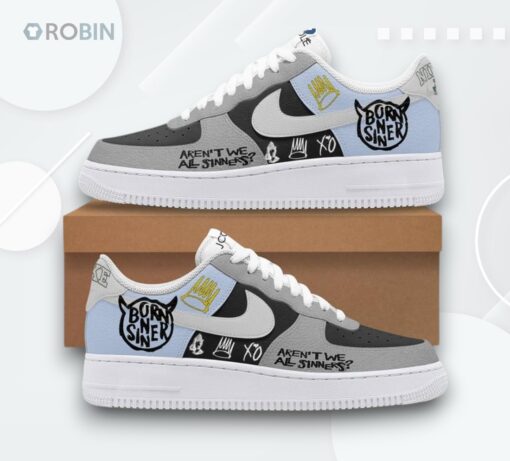 J. Cole Born Sinner Air Force 1   Aren’t We All Sinners Design Sneakers