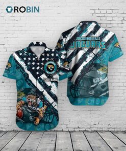 Jacksonville Jaguars American Flag Hawaiian Shirt