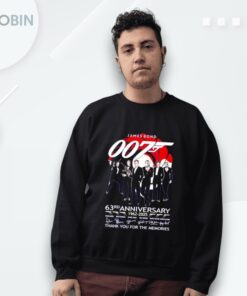 James Bond 007 63rd Anniversary 1962 2025 Thank You For The Memories Shirt