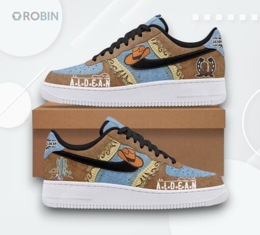 Jason Aldean Boys Be Country Air Force 1 Shoes   Custom Printed Design