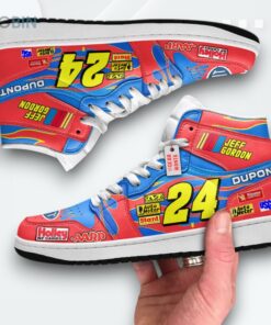 Jeff Gordon #24 Jordan 1 High – Dupont Racing Custom Sneakers Jeff Gordon #24 Jordan 1 High – Dupont Racing Custom Sneakers
