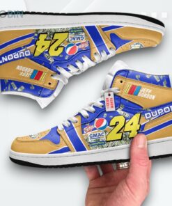 Jeff Gordon DuPont #24 Jordan 1 High – Custom Racing Sneakers Jeff Gordon DuPont #24 Jordan 1 High – Custom Racing Sneakers