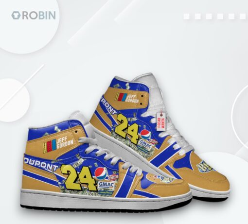 Jeff Gordon DuPont #24 Jordan 1 High – Custom Racing Sneakers