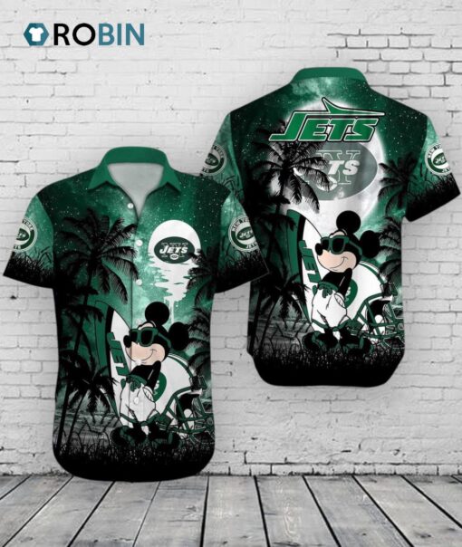 Jets Mickey Mouse Hawaiian Shirt –  Disney NFL Summer