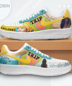 Jhene Aiko Souled Out Air Force 1 Shoes   Stylish Printed Design
