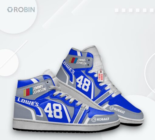 Jimmie Johnson Lowe’s Jordan 1 High – #48 Racing Sneakers