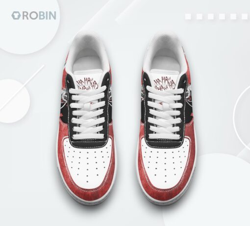 Joker Laughing Air Force 1 Shoes   Unique Graphic Design Sneakers