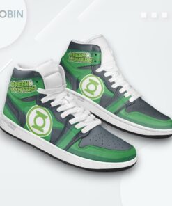 Jordan 1 High Green Lantern Superhero Sneakers Jordan 1 High Green Lantern Superhero Sneakers