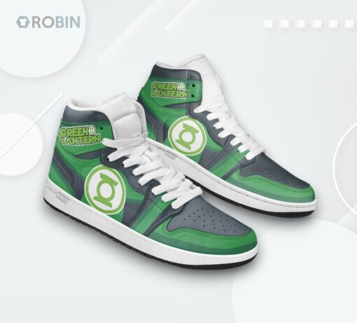 Jordan 1 High Green Lantern Superhero Sneakers