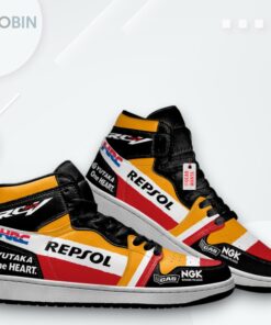Jordan 1 High Honda RC213V Moto Sneakers – Custom Design Jordan 1 High Honda RC213V Moto Sneakers – Custom Design