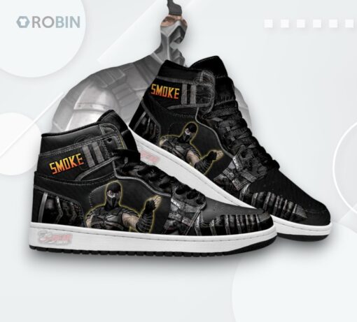 Jordan 1 High Smoke Grey Mortal Kombat Sneakers