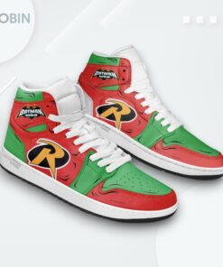 Jordan 1 High Superheroes Print Sneakers