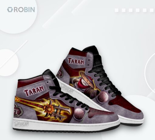 Jordan 1 High World of Warcraft Sneakers – Taran Themed Design