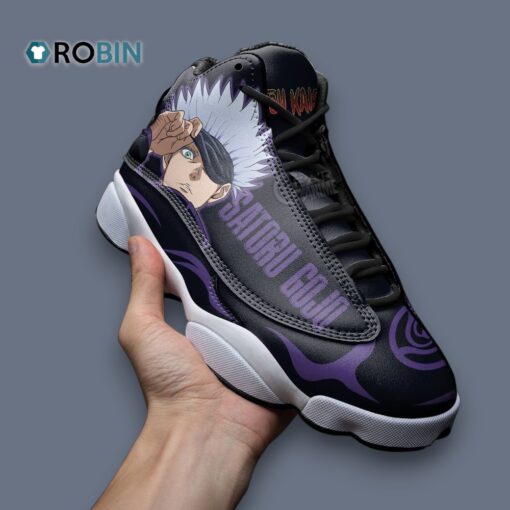 Jordan 13 Sneakers with Satoru Gojo Print – Stylish Anime Inspired Footwear