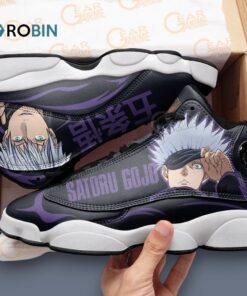 Jordan 13 Sneakers with Satoru Gojo Print – Stylish Anime Inspired Footwear