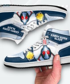 Kamen Rider Blade Custom Jordan 1 High Top Sneakers Kamen Rider Blade Custom Jordan 1 High Top Sneakers