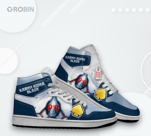 Kamen Rider Blade Custom Jordan 1 High Top Sneakers