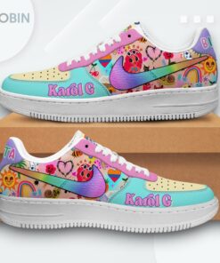 Karol G Bichota Air Force 1 Sneakers for Latina Fans   Stylish Printed Design