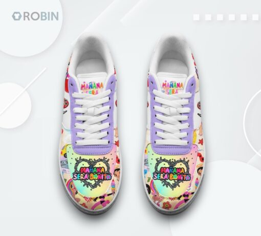 Karol G Provenza Air Force 1 Shoes   Manana Sera Bonito Printed Design