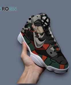 Katsuki Bakugo Sneakers – Unique Jordan 13 Design for Anime Fans